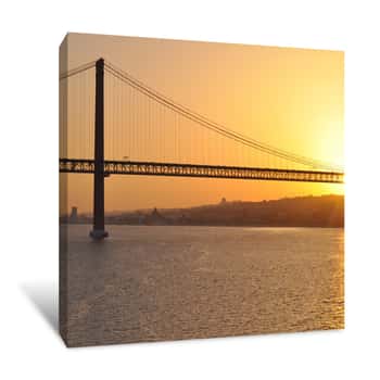 Image of Sunset Bridge Canvas Print