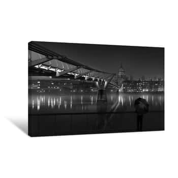 Image of Thames in London Canvas Print