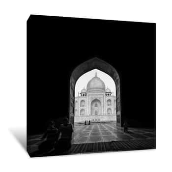 Image of Taj Mahal Moment Canvas Print