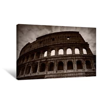 Image of Roman Colosseum Archways Canvas Print