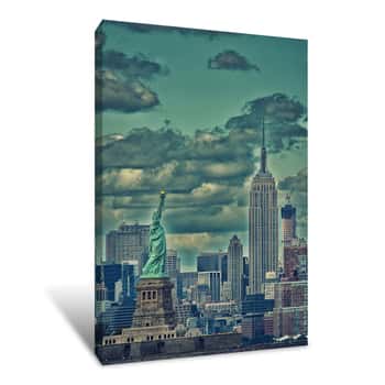 Image of Lady Liberty Stands Strong Canvas Print