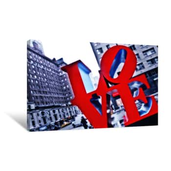Image of NYC LOVE Statue Canvas Print