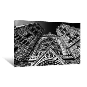 Image of Cathedral Grayscale Canvas Print