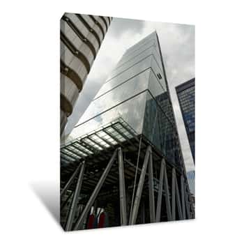 Image of The Famous Office Building - The Cheesegrater (Leadenhall Building) In The City Of London, One Of The Leading Centers Of Global Finance Canvas Print