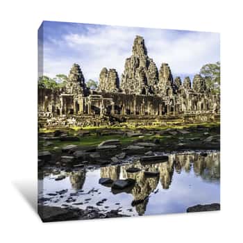 Image of Ancient Ruin Town Canvas Print