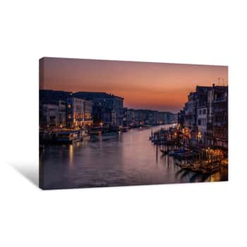 Image of Venice at Sunset Canvas Print