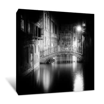 Image of Venice River Lights Canvas Print