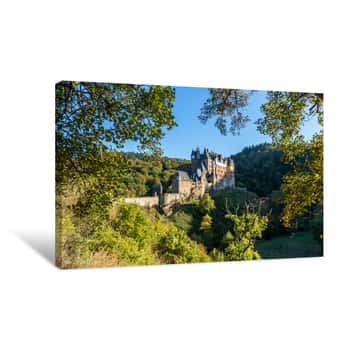 Image of Burg Eltz In Herbstlicher Landschaft Canvas Print