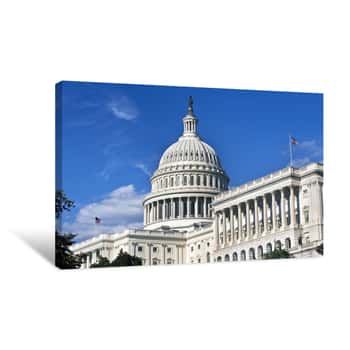 Image of US Capital Building Canvas Print