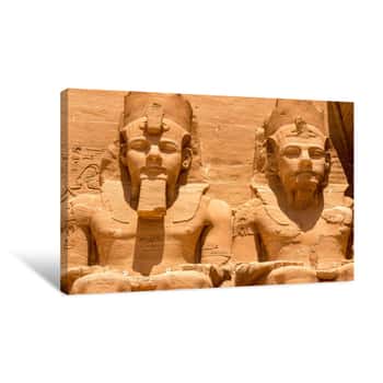 Image of The Temple Of Abu Simbel In Egypt Canvas Print