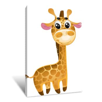 Image of The Happy Giraffe Canvas Print