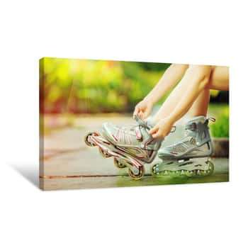 Image of Rollerblades Canvas Print