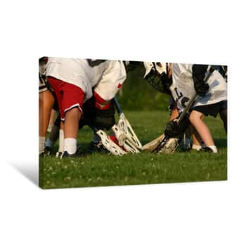 Image of Lacrosse Game Canvas Print