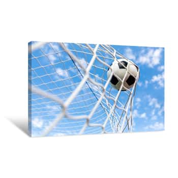 Image of Soccer Goal Canvas Print