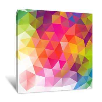 Image of Colorful Shapes Background Canvas Print
