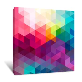 Image of Colorful Shapes Background  2 Canvas Print