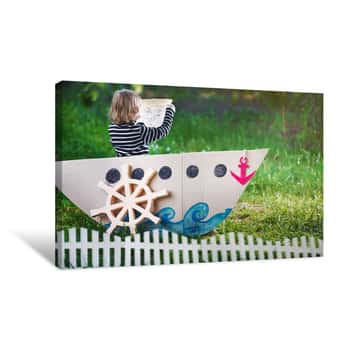 Image of Kid Plays Pirate Canvas Print