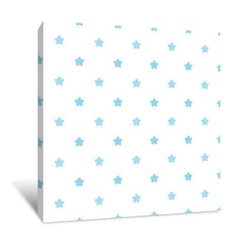 Image of Polka Dotted Stars Wallpaper Canvas Print
