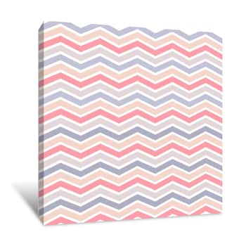 Image of Zig Zags Wallpaper Canvas Print