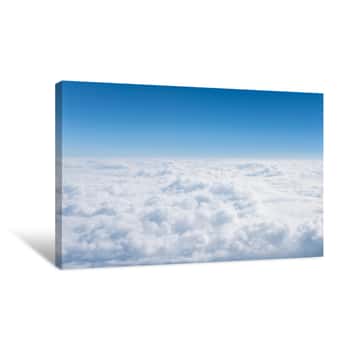 Image of Clouds  Background And Texture,clouds From Airplane Window Canvas Print