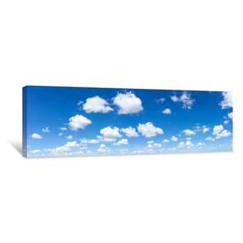 Image of Blue Sky Natural Background Canvas Print