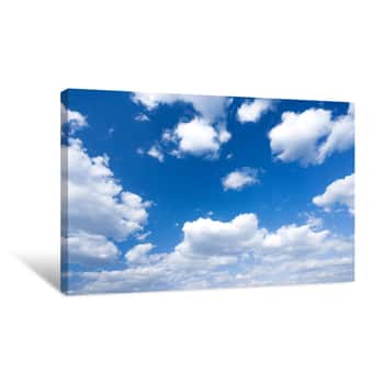 Image of Blue Sky And Clouds Canvas Print