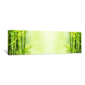 Image of Bamboo Background Canvas Print