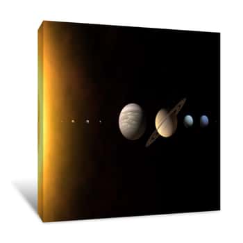 Image of Solar System - Canvas Print