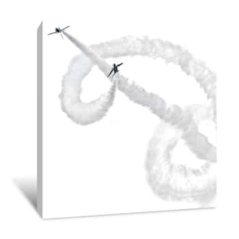 Image of Jets In A Corkscrew Canvas Print