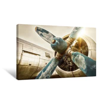 Image of Old Airplane Canvas Print