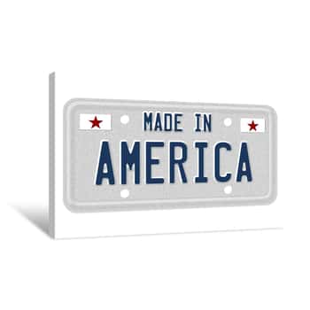 Image of Made In America Canvas Print