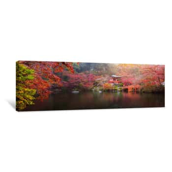Image of Daigo-ji Temple In Autumn Canvas Print