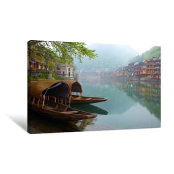 Image of Old Chinise Traditional Town Canvas Print