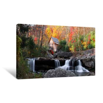 Image of Glade Creek Grist Mill Canvas Print