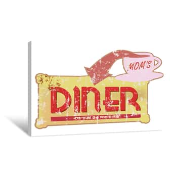 Image of Mom\'s Diner Canvas Print