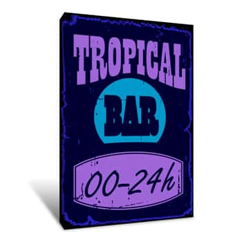 Image of Tropical Bar Canvas Print