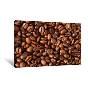Image of Coffee Beans Background Canvas Print