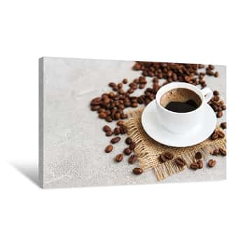 Image of Cup Of Coffee Canvas Print