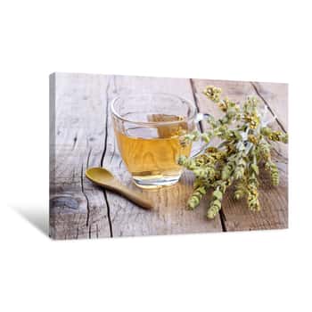 Image of Cup Of Herbal Tea Canvas Print
