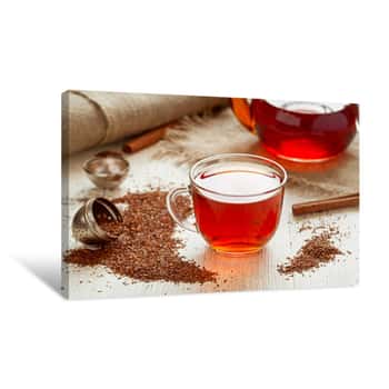 Image of Rooibus Tea Traditional South Africa Antioxidant Beverage With Canvas Print