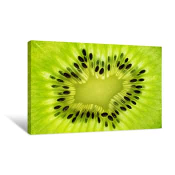 Image of Fresh Juicy Kiwi Fruit Canvas Print