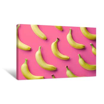 Image of Colorful Pattern Of Bananas Canvas Print