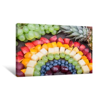 Image of Fun Food  Fruits Rainbow Canvas Print