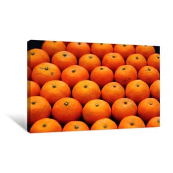 Image of Fresh Mandarin Orange Canvas Print