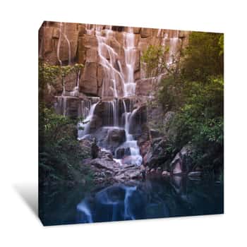 Image of Natural Waterfalls Canvas Print