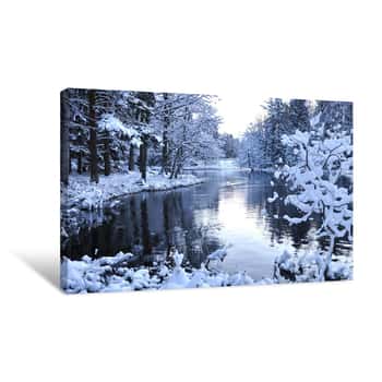 Image of Winter Pond Canvas Print