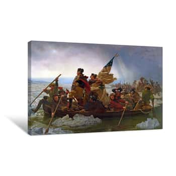 Image of Crossing the Delaware River Canvas Print