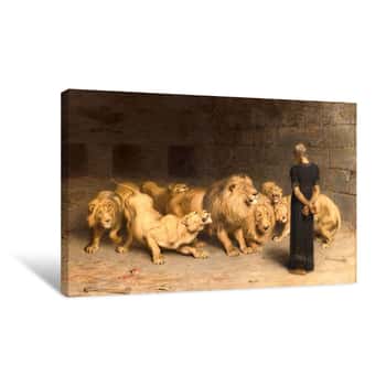 Image of Daniel in the Lions\' Den Canvas Print