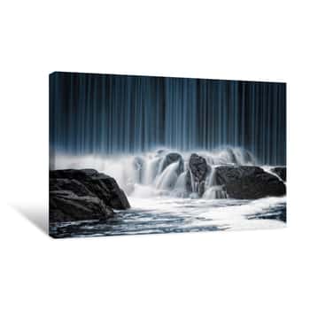 Image of The Blue Curtain Waterfall Canvas Print