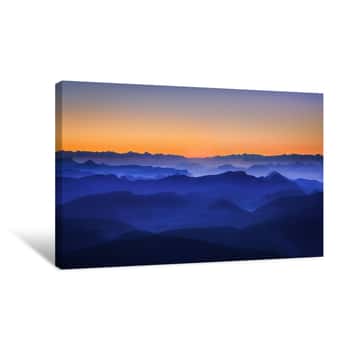 Image of Misty Mountains Canvas Print